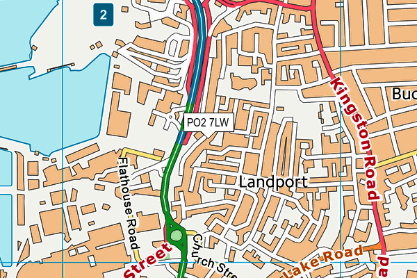 PO2 7LW map - OS VectorMap District (Ordnance Survey) PO2 7LW map - OS VectorMap District (Ordnance Survey)