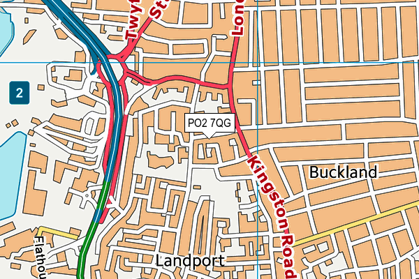 PO2 7QG map - OS VectorMap District (Ordnance Survey) PO2 7QG map - OS VectorMap District (Ordnance Survey)