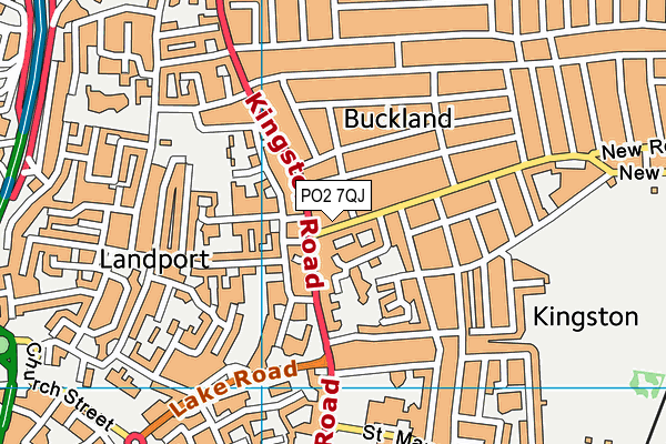 PO2 7QJ map - OS VectorMap District (Ordnance Survey) PO2 7QJ map - OS VectorMap District (Ordnance Survey)