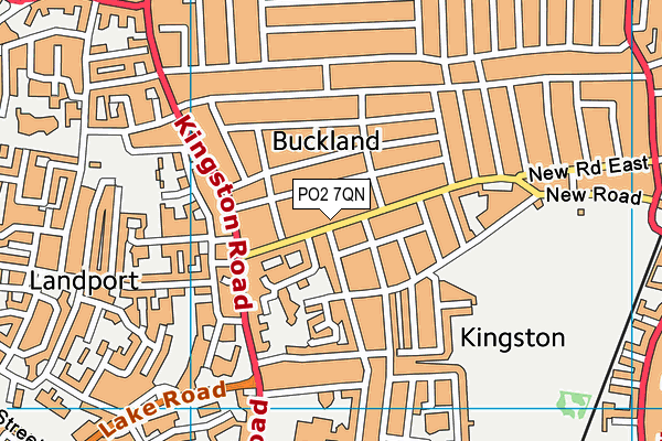 PO2 7QN map - OS VectorMap District (Ordnance Survey) PO2 7QN map - OS VectorMap District (Ordnance Survey)