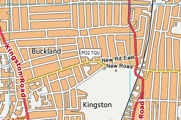 PO2 7QU map - OS VectorMap District (Ordnance Survey) PO2 7QU map - OS VectorMap District (Ordnance Survey)