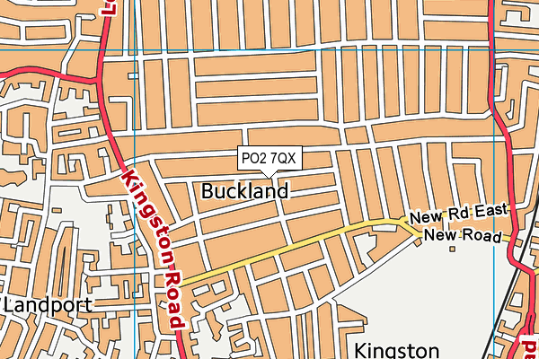 PO2 7QX map - OS VectorMap District (Ordnance Survey) PO2 7QX map - OS VectorMap District (Ordnance Survey)