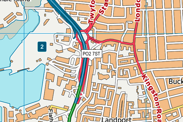 PO2 7ST map - OS VectorMap District (Ordnance Survey) PO2 7ST map - OS VectorMap District (Ordnance Survey)