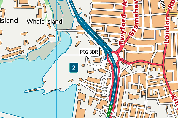 PO2 8DR map - OS VectorMap District (Ordnance Survey) PO2 8DR map - OS VectorMap District (Ordnance Survey)