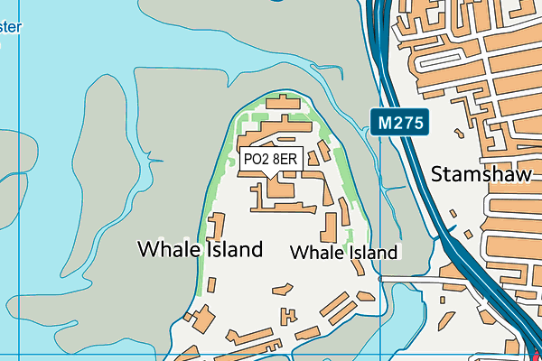 PO2 8ER map - OS VectorMap District (Ordnance Survey)