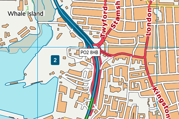 PO2 8HB map - OS VectorMap District (Ordnance Survey) PO2 8HB map - OS VectorMap District (Ordnance Survey)