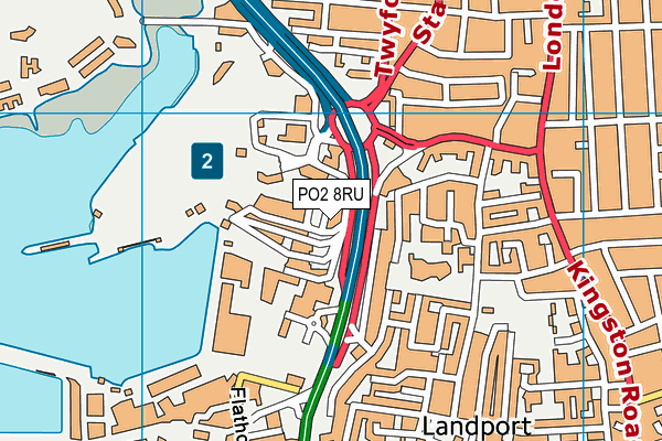 PO2 8RU map - OS VectorMap District (Ordnance Survey) PO2 8RU map - OS VectorMap District (Ordnance Survey)