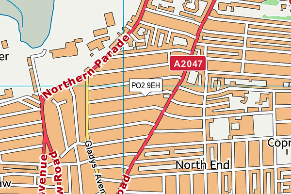 PO2 9EH map - OS VectorMap District (Ordnance Survey) PO2 9EH map - OS VectorMap District (Ordnance Survey)