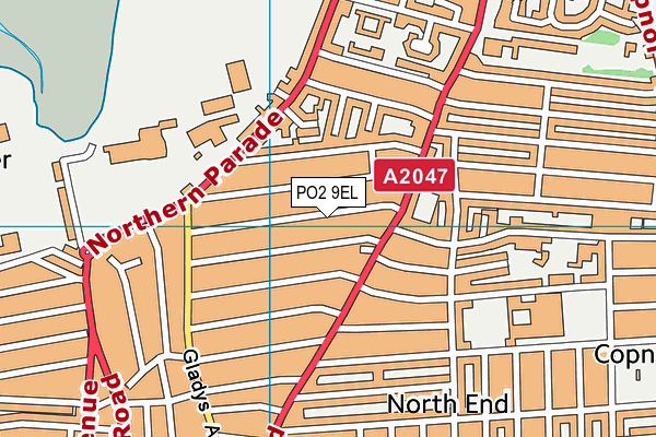 PO2 9EL map - OS VectorMap District (Ordnance Survey) PO2 9EL map - OS VectorMap District (Ordnance Survey)