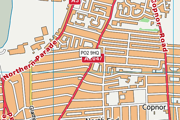 PO2 9HQ map - OS VectorMap District (Ordnance Survey) PO2 9HQ map - OS VectorMap District (Ordnance Survey)