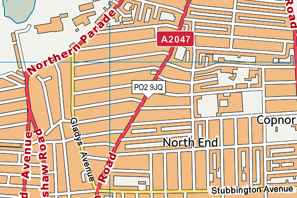 PO2 9JQ map - OS VectorMap District (Ordnance Survey) PO2 9JQ map - OS VectorMap District (Ordnance Survey)