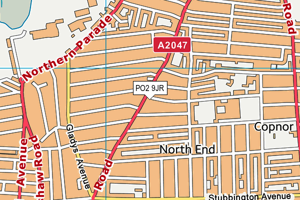 PO2 9JR map - OS VectorMap District (Ordnance Survey) PO2 9JR map - OS VectorMap District (Ordnance Survey)