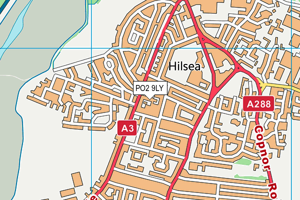 PO2 9LY map - OS VectorMap District (Ordnance Survey) PO2 9LY map - OS VectorMap District (Ordnance Survey)