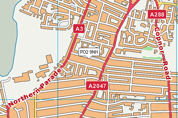 PO2 9NH map - OS VectorMap District (Ordnance Survey)