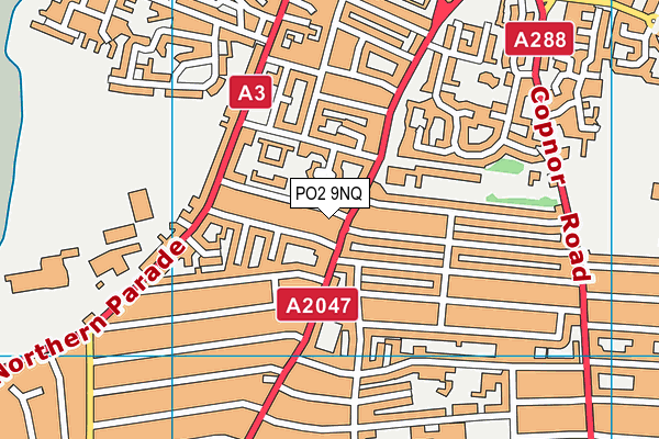 PO2 9NQ map - OS VectorMap District (Ordnance Survey) PO2 9NQ map - OS VectorMap District (Ordnance Survey)