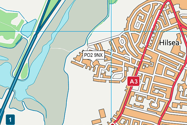 PO2 9NX map - OS VectorMap District (Ordnance Survey) PO2 9NX map - OS VectorMap District (Ordnance Survey)