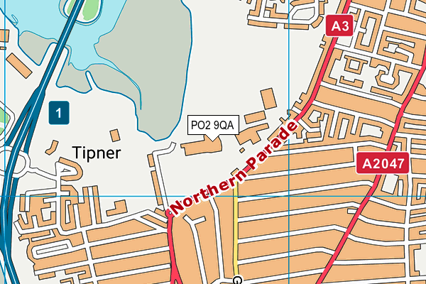 PO2 9QA map - OS VectorMap District (Ordnance Survey) PO2 9QA map - OS VectorMap District (Ordnance Survey)