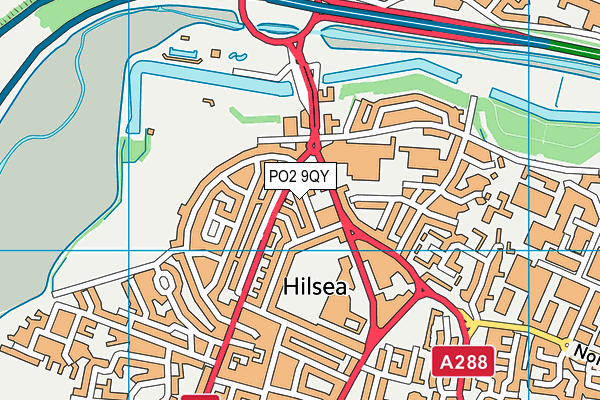 PO2 9QY map - OS VectorMap District (Ordnance Survey) PO2 9QY map - OS VectorMap District (Ordnance Survey)