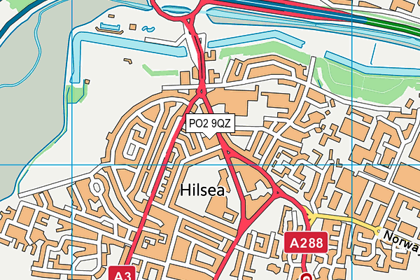 PO2 9QZ map - OS VectorMap District (Ordnance Survey) PO2 9QZ map - OS VectorMap District (Ordnance Survey)