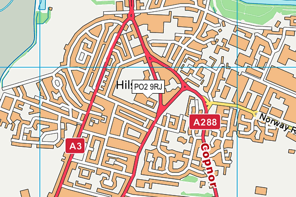 PO2 9RJ map - OS VectorMap District (Ordnance Survey) PO2 9RJ map - OS VectorMap District (Ordnance Survey)