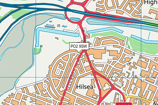 PO2 9SW map - OS VectorMap District (Ordnance Survey) PO2 9SW map - OS VectorMap District (Ordnance Survey)