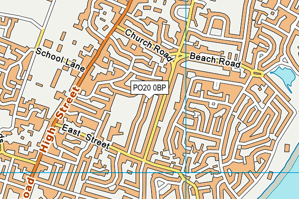 PO20 0BP map - OS VectorMap District (Ordnance Survey) PO20 0BP map - OS VectorMap District (Ordnance Survey)