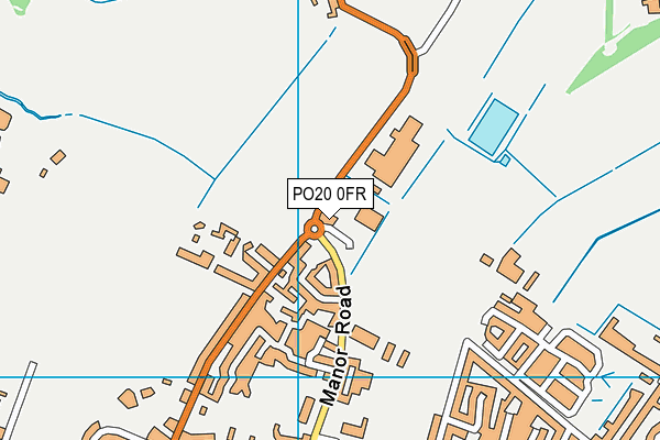 PO20 0FR map - OS VectorMap District (Ordnance Survey) PO20 0FR map - OS VectorMap District (Ordnance Survey)