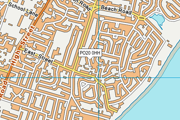 PO20 0HH map - OS VectorMap District (Ordnance Survey) PO20 0HH map - OS VectorMap District (Ordnance Survey)