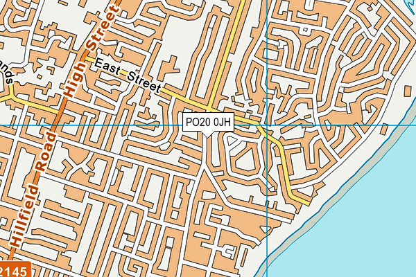 PO20 0JH map - OS VectorMap District (Ordnance Survey) PO20 0JH map - OS VectorMap District (Ordnance Survey)