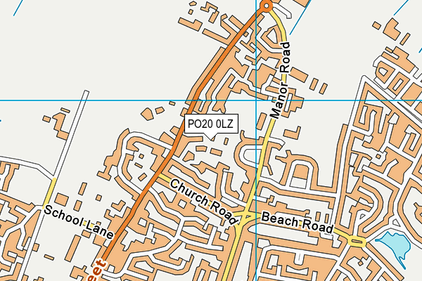 PO20 0LZ map - OS VectorMap District (Ordnance Survey) PO20 0LZ map - OS VectorMap District (Ordnance Survey)