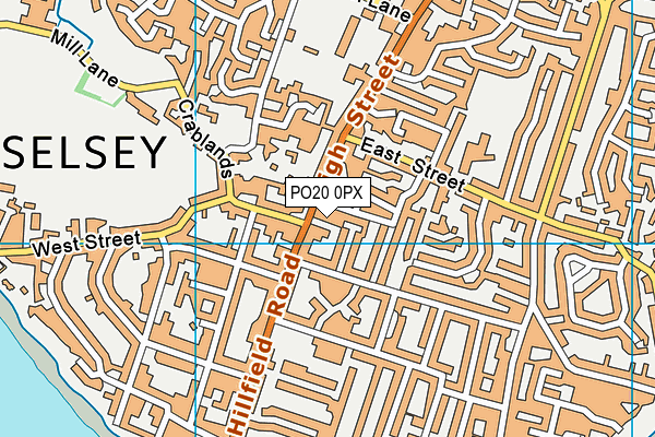 PO20 0PX map - OS VectorMap District (Ordnance Survey)