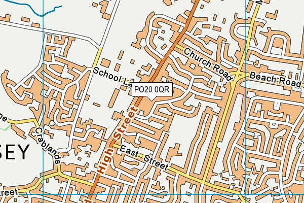 PO20 0QR map - OS VectorMap District (Ordnance Survey) PO20 0QR map - OS VectorMap District (Ordnance Survey)