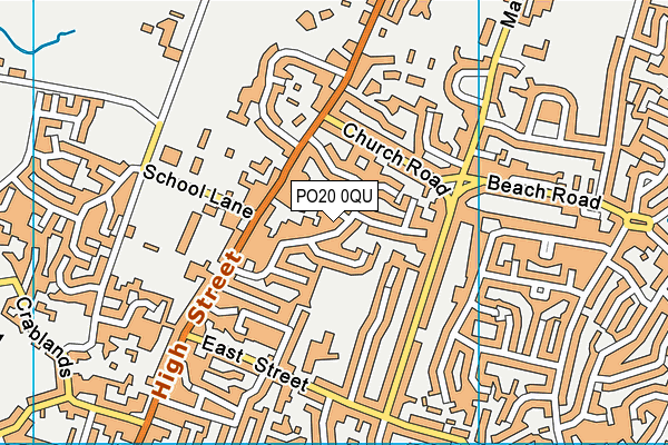 PO20 0QU map - OS VectorMap District (Ordnance Survey) PO20 0QU map - OS VectorMap District (Ordnance Survey)
