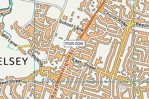 PO20 0QW map - OS VectorMap District (Ordnance Survey) PO20 0QW map - OS VectorMap District (Ordnance Survey)