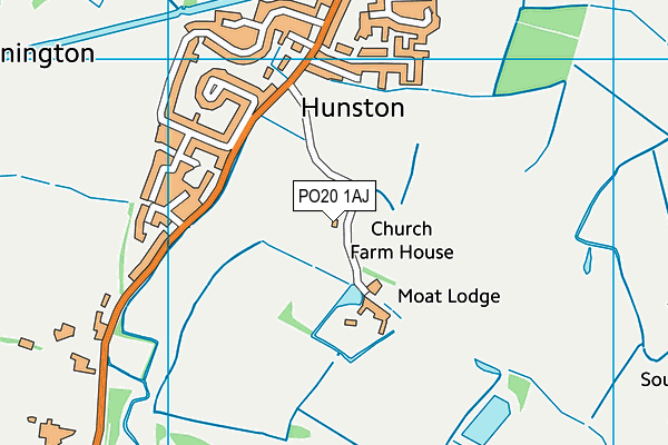 PO20 1AJ map - OS VectorMap District (Ordnance Survey)