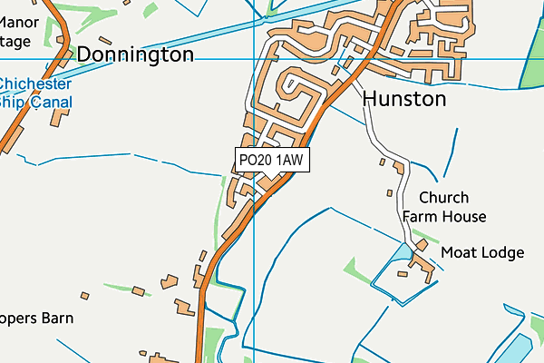 PO20 1AW map - OS VectorMap District (Ordnance Survey) PO20 1AW map - OS VectorMap District (Ordnance Survey)