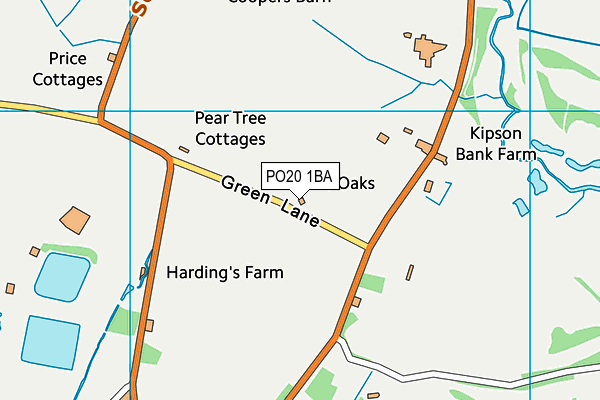 PO20 1BA map - OS VectorMap District (Ordnance Survey)