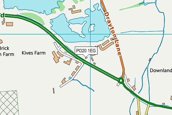 PO20 1EG map - OS VectorMap District (Ordnance Survey) PO20 1EG map - OS VectorMap District (Ordnance Survey)