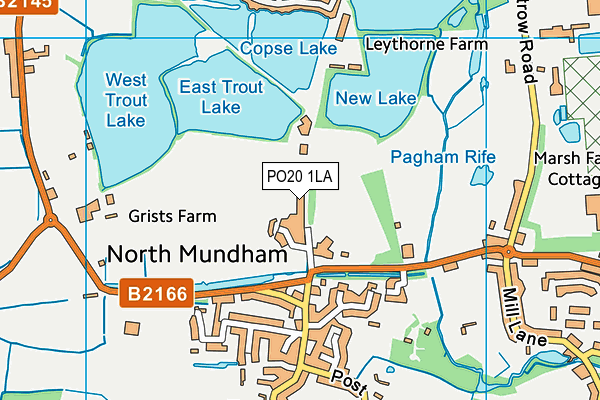 PO20 1LA map - OS VectorMap District (Ordnance Survey) PO20 1LA map - OS VectorMap District (Ordnance Survey)
