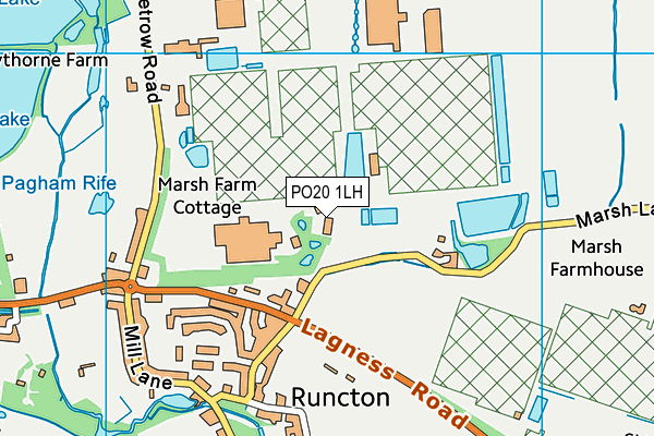 PO20 1LH map - OS VectorMap District (Ordnance Survey)