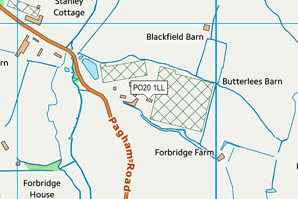 PO20 1LL map - OS VectorMap District (Ordnance Survey) PO20 1LL map - OS VectorMap District (Ordnance Survey)