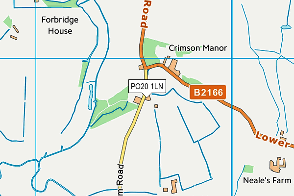 PO20 1LN map - OS VectorMap District (Ordnance Survey) PO20 1LN map - OS VectorMap District (Ordnance Survey)