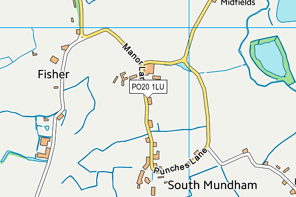 PO20 1LU map - OS VectorMap District (Ordnance Survey) PO20 1LU map - OS VectorMap District (Ordnance Survey)