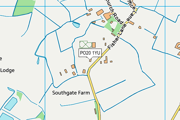PO20 1YU map - OS VectorMap District (Ordnance Survey)