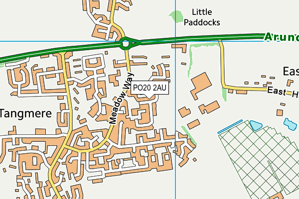 PO20 2AU map - OS VectorMap District (Ordnance Survey)