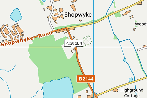 PO20 2BN map - OS VectorMap District (Ordnance Survey) PO20 2BN map - OS VectorMap District (Ordnance Survey)