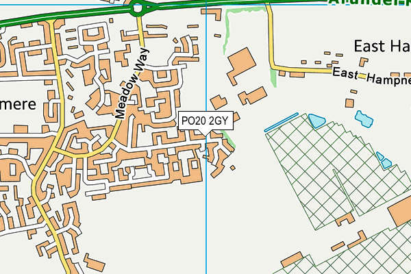 PO20 2GY map - OS VectorMap District (Ordnance Survey)