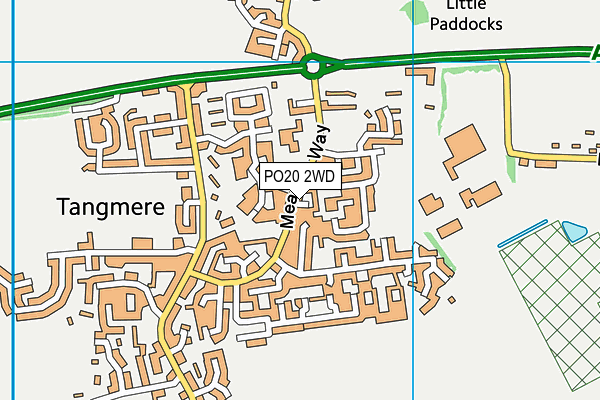 PO20 2WD map - OS VectorMap District (Ordnance Survey) PO20 2WD map - OS VectorMap District (Ordnance Survey)