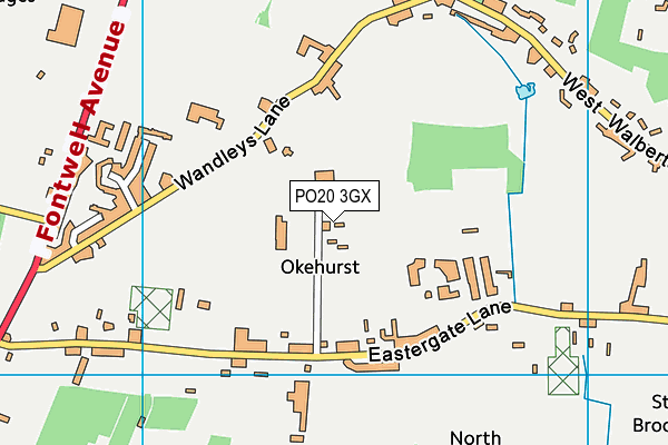 PO20 3GX map - OS VectorMap District (Ordnance Survey) PO20 3GX map - OS VectorMap District (Ordnance Survey)