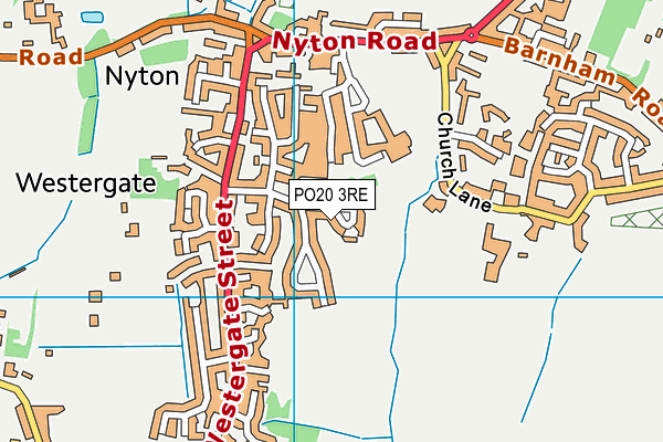PO20 3RE map - OS VectorMap District (Ordnance Survey)